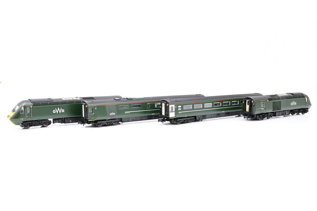 Dapol N Gauge 2D-010-009 Class 43 HST + 2 MK3 Bookset GWR Green No.43187 43188 - Boxed