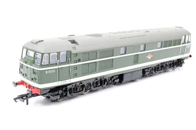 Hornby OO Gauge R3592TTS BR Green Class 31 No.D5551 - DCC Sound, Boxed