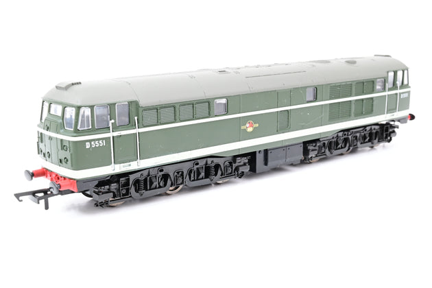 Hornby OO Gauge R3592TTS BR Green Class 31 No.D5551 - DCC Sound, Boxed
