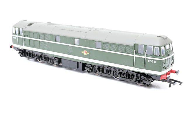 Hornby OO Gauge R3592TTS BR Green Class 31 No.D5551 - DCC Sound, Boxed