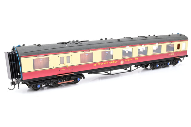 Kit Built OO Gauge BR Crimson & Cream 12 Wheel Dining Car No.ME257E - Unboxed