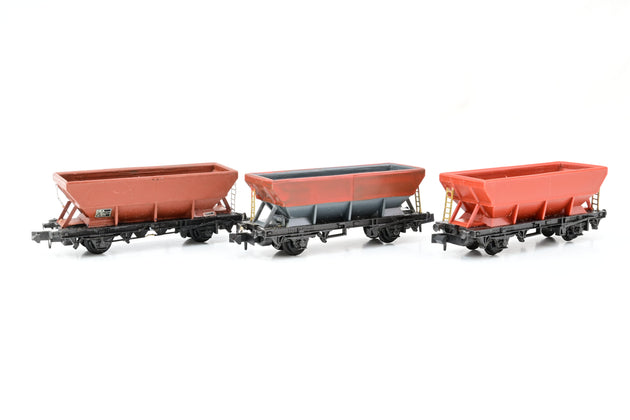Peco N Gauge HEA Wogons Rake of 3 - Unboxed