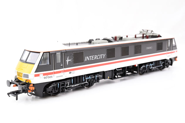 Bachmann OO Gauge 32-610 Class 90 BR Intercity Swallow Liver Financial Times No.90005 - Boxed