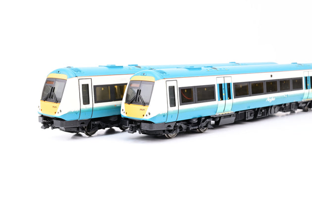 Bachmann OO Gauge 32-453 Anglia Railways 2 Car Class 170 DMU - Boxed