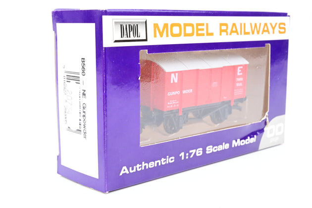 Dapol OO Gauge B560 NE Gunpowder Van NE Red No.71418 - Boxed