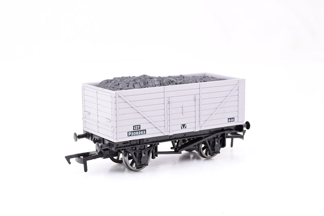 Dapol OO Gauge 4F-080-007 BR 8 Plank Wagon BR Grey No.P308263 - Boxed