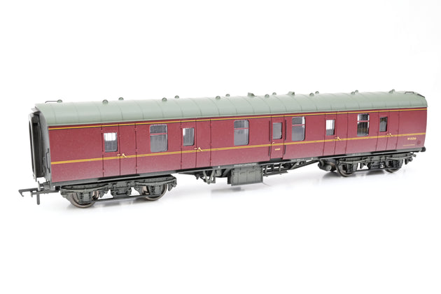 Bachmann OO Gauge 39-176F BR MK1 BG Coach Full Brake BR Maroon Weathered No.W81266 - Boxed