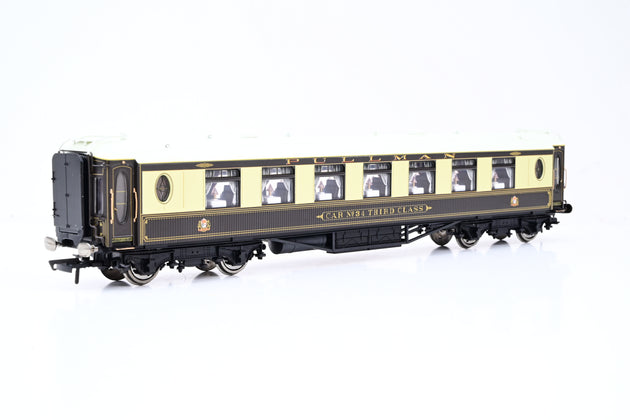 Hornby OO Gauge R4144A Pullman Umber & Cream Wood-sided Third Class Parlour Car No.34