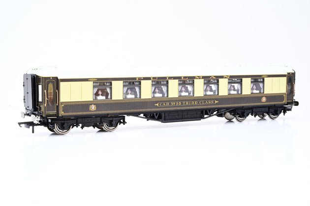 Hornby OO Gauge R4144 Pullman Umber & Cream Wood-sided Third Class Parlour Car No.35