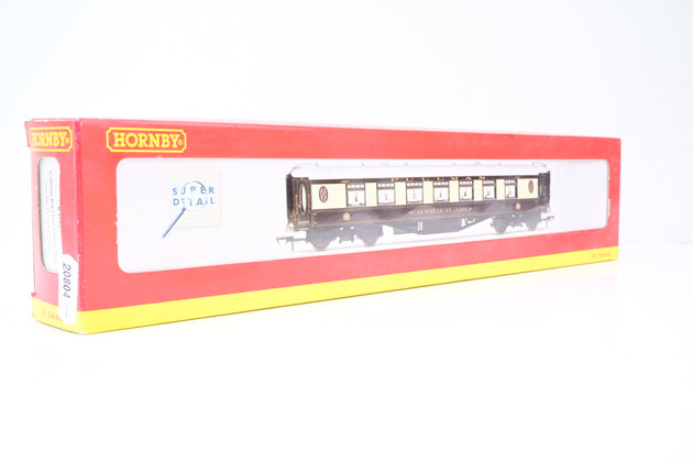 Hornby OO Gauge R4144 Pullman Umber & Cream Wood-sided Third Class Parlour Car No.35