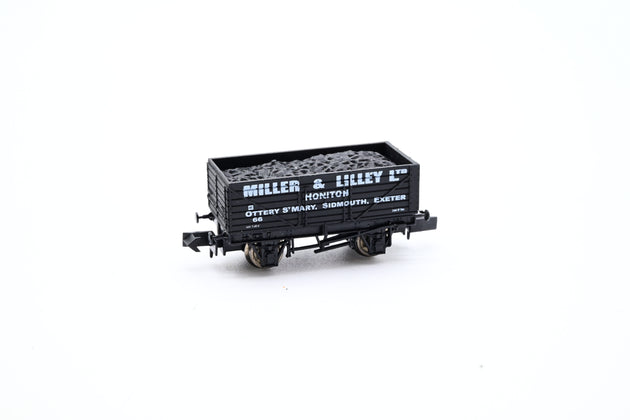 Dapol N Gauge NB-021 Miller & Lilley 7 Plank Open Wagon - Boxed