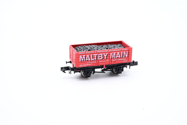 Dapol N Gauge NB-073 Maltby Main Rtherham 7 Plank Open Wagon - Boxed