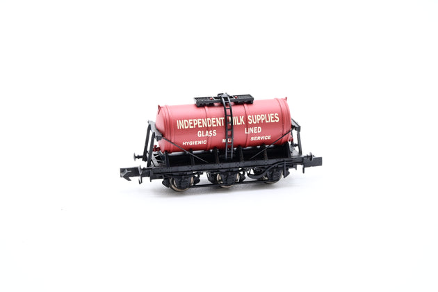 Dapol N Gauge NB-031 Independant Milk Supplies 6 Wheel Milk Tank - Boxed