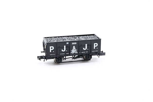 Dapol N Gauge NB-041A PJ & JP 20 Ton Steel Mineral Wagon No.3619 - Boxed