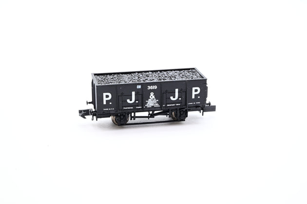 Dapol N Gauge NB-041A PJ & JP 20 Ton Steel Mineral Wagon No.3619 - Boxed