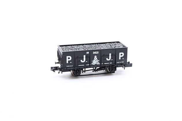 Dapol N Gauge NB-041B PJ & JP 20 Ton Steel Mineral Wagon No.3621 - Boxed