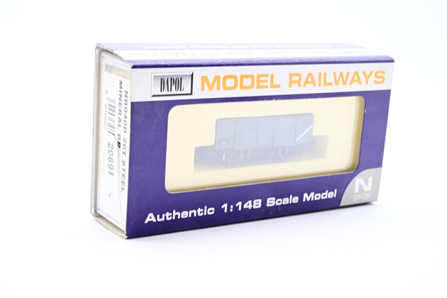 Dapol N Gauge NB-040D BR 20 Ton Steel Mineral Wagon No.P339324K - Boxed