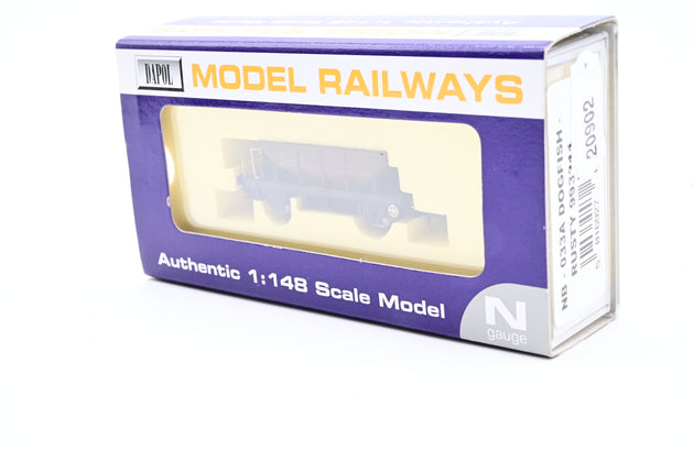 Dapol N Gauge NB-033A BR Dogfish Wagon No.993311 - Rusty, Boxed
