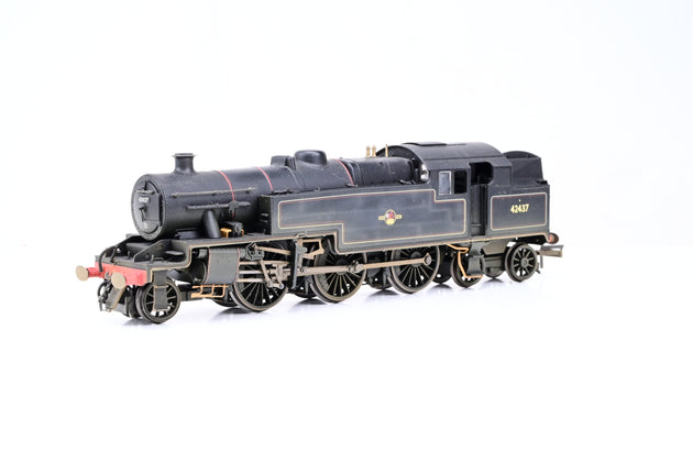 Hornby OO Gauge R2637 BR Black Late Crest Stanier Class 4P No.42437 - Factory Weathered, Boxed