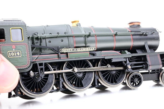 Hornby OO Gauge BR Green Late Crest County Class No.1014 'County of Glamorgan' - Renamed, Renumbered, Boxed