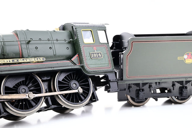 Hornby OO Gauge BR Green Late Crest County Class No.1014 'County of Glamorgan' - Renamed, Renumbered, Boxed
