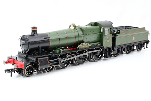 Dapol OO Guage 4S-001-006S 4-6-0 Manor Class Draycott Manor BR Lined Early Crest No.7810 - DCC Sound, Boxed