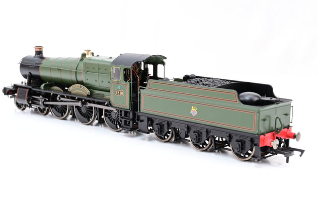 Dapol OO Guage 4S-001-006S 4-6-0 Manor Class Draycott Manor BR Lined Early Crest No.7810 - DCC Sound, Boxed