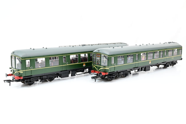 Bachmann OO Gauge 32-516A  BR Green Derby Lightweight 2-Car DMU - Boxed