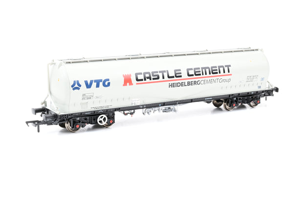 Bachmann OO Gauge 38-201 'VTG / Castle Cement' JPA Bogie Cement Wagon No.12461 - Boxed