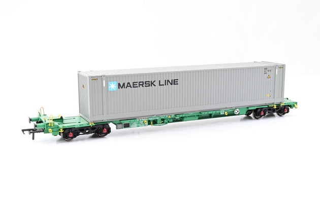 Bachmann OO Gauge 37-313 Intermodal Bogie Wagons with Two 45ft Containers 'Maersk' - Boxed