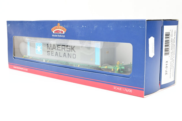 Bachmann OO Gauge 37-313 Intermodal Bogie Wagons with Two 45ft Containers 'Maersk' - Boxed