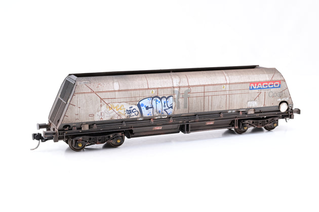 Accurascale OO Gauge 2646NAC1 Cutdown HYA Twin Pack NACCO (Era 11) Graffiti - Weathered, Boxed
