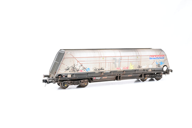 Accurascale OO Gauge 2646NAC1 Cutdown HYA Twin Pack NACCO (Era 11) Graffiti - Weathered, Boxed