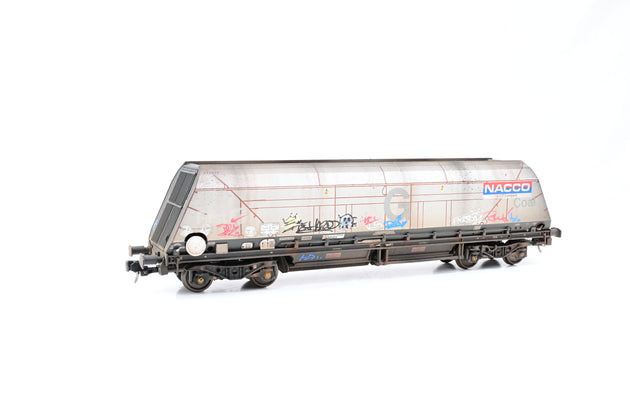 Accurascale OO Gauge 2646NAC1 Cutdown HYA Twin Pack NACCO (Era 11) Graffiti - Weathered, Boxed