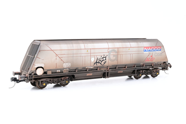 Accurascale OO Gauge 2646NAC1 Cutdown HYA Twin Pack NACCO (Era 11) Graffiti - Weathered, Boxed