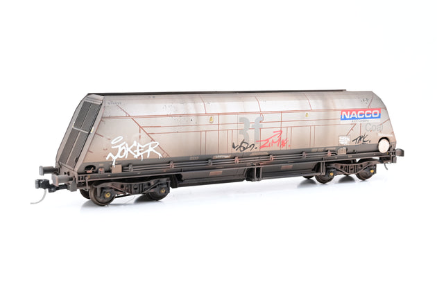 Accurascale OO Gauge 2646NAC1 Cutdown HYA Twin Pack NACCO (Era 11) Graffiti - Weathered, Boxed