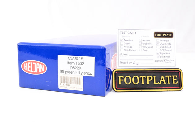 Heljan OO Gauge 1502 BR Green Class 15 No. D8229 - Boxed