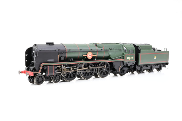 Hornby OO Gauge R2204 BR Green Early Emblem Merchant Navy No.35020 'Bibby Line' - Boxed