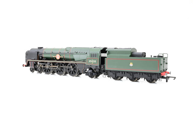 Hornby OO Gauge R2204 BR Green Early Emblem Merchant Navy No.35020 'Bibby Line' - Boxed