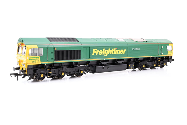 Bachmann OO Gauge 32-728DS Freightliner Green & Yellow Class 66 No.66612 'Forth Raider' -  Boxed