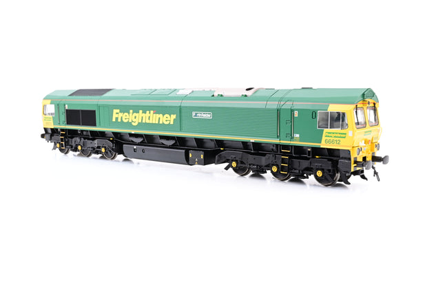Bachmann OO Gauge 32-728DS Freightliner Green & Yellow Class 66 No.66612 'Forth Raider' -  Boxed