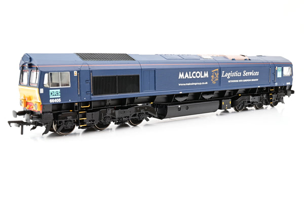 Bachmann OO Gauge 32-729 Class 66 Diesel DRS Blue Malcolm Logistics Services No.66405 - Boxed