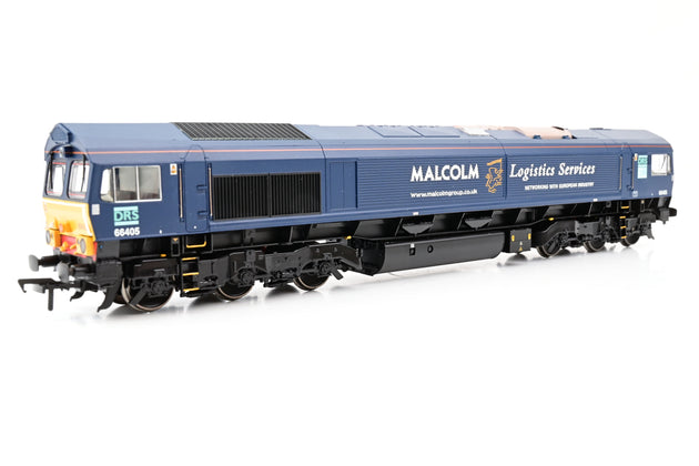 Bachmann OO Gauge 32-729 Class 66 Diesel DRS Blue Malcolm Logistics Services No.66405 - Boxed