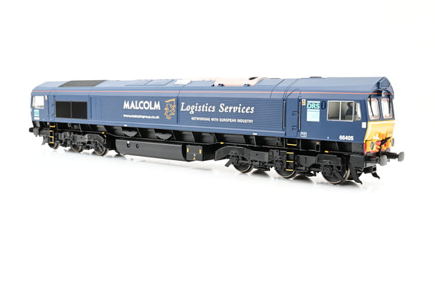 Bachmann OO Gauge 32-729 Class 66 Diesel DRS Blue Malcolm Logistics Services No.66405 - Boxed