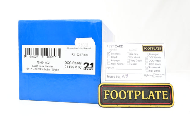 Dapol O Gauge 7S-024-002 GWR Shirtbutton Class 64xx No.6417 - Boxed