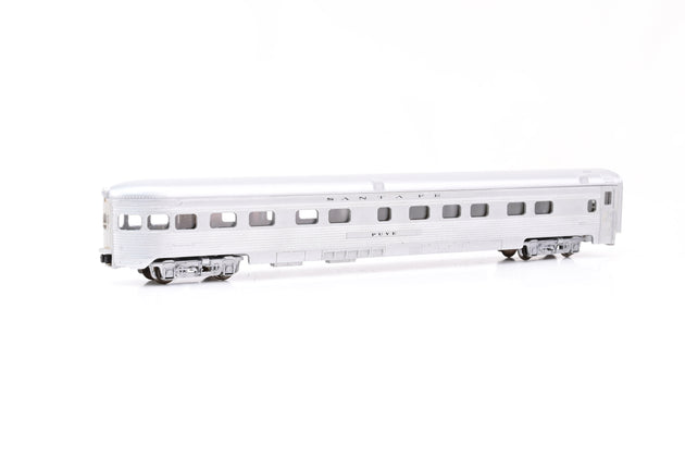 Con-Cor N Gauge Rake of5 Santa Fe Corrugated Passenger Car Set - Boxed