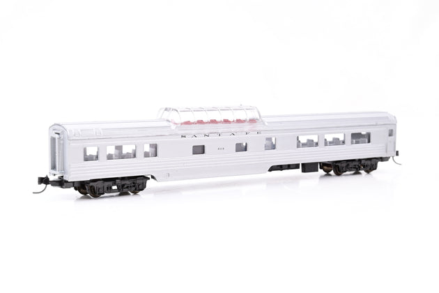 Con-Cor N Gauge Rake of5 Santa Fe Corrugated Passenger Car Set - Boxed