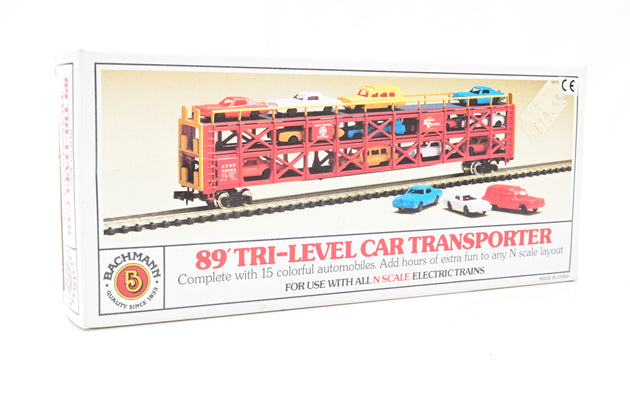 Bachmann N Gauge 89' Tri-Levelk Car Transporter - Boxed