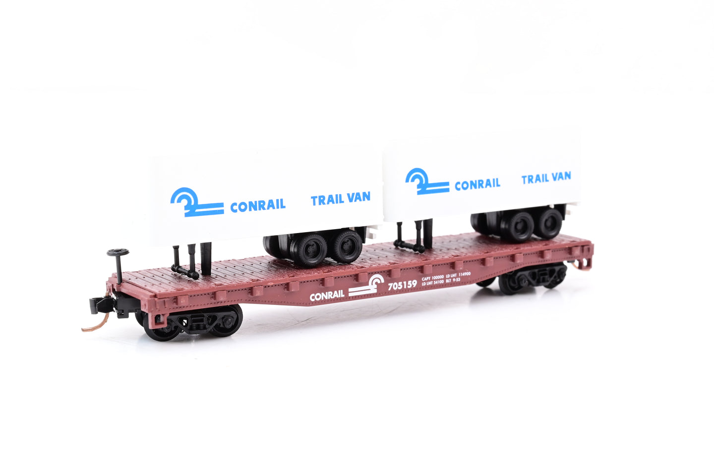 Atlas N Gauge Piggyback Flat Car Conrail - Boxed