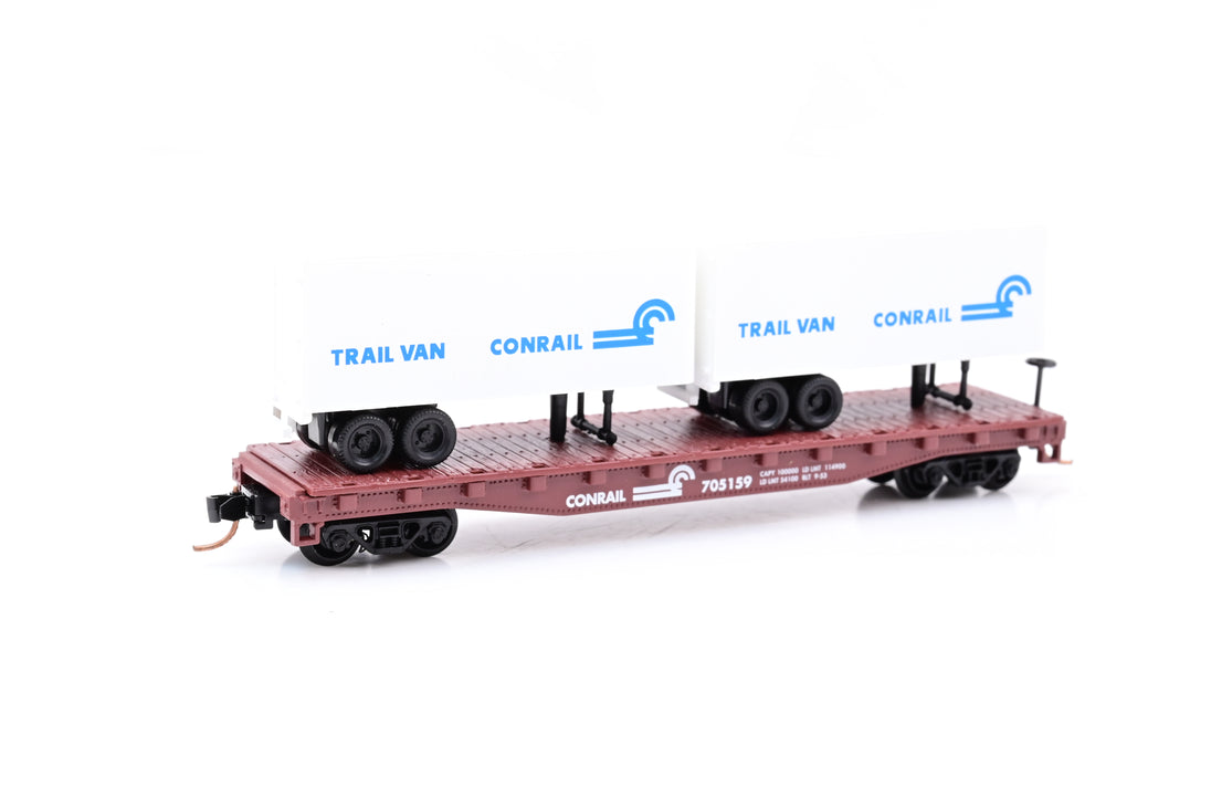 Atlas N Gauge Piggyback Flat Car Conrail - Boxed
